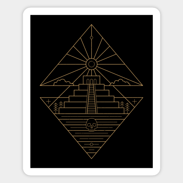 The Sun Temple Magnet by heavyhand